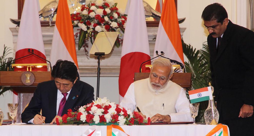 India, Japan Sign Agreements on Nuclear Energy, Bullet Train