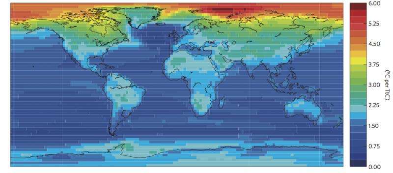 Now, Map to Show Temperature Rise Caused by CO2