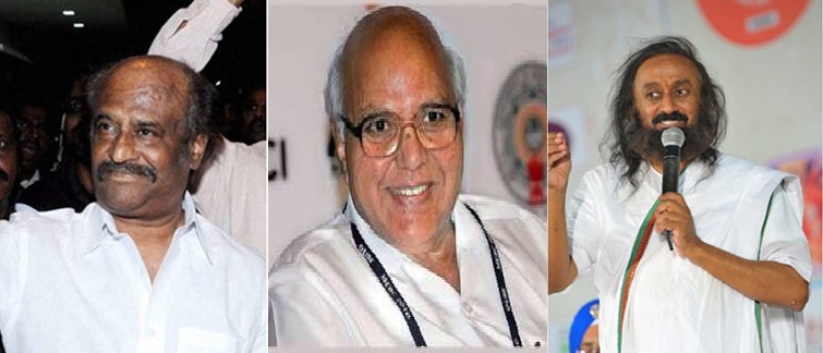 Rajinikanth, Sri Sri, Dhirubhai Ambani, Ramoji Rao Get Padma Vibhushan