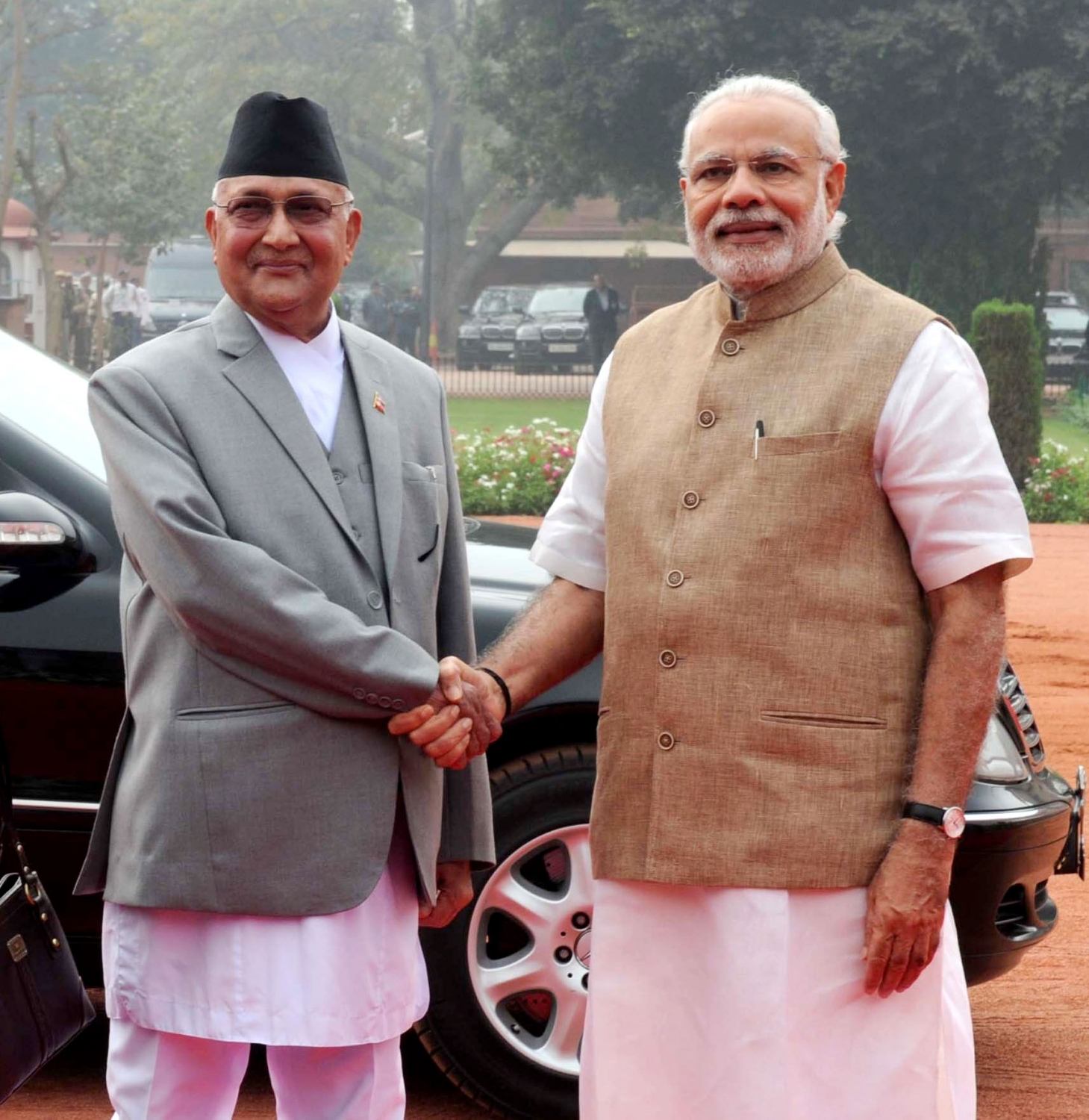 Modi meets Nepal PM