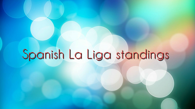Spanish La Liga standings