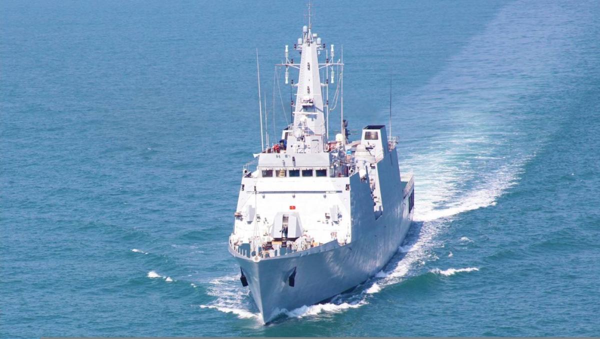 Offshore Patrol Vessel INS Sumitra to Serve As Presidential Yatch for Review