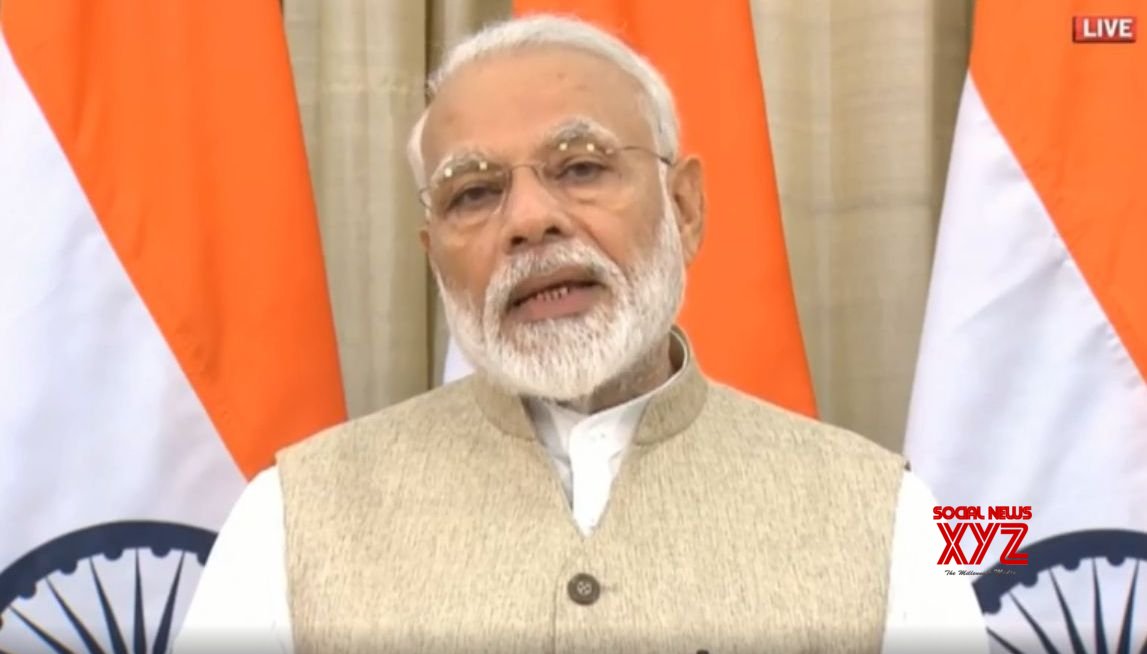 New Delhi: Prime Minister Narendra Modi gives his remarks on the Union Budget 2019, in New Delhi on July 5, 2019. (Photo: IANS/BJP)