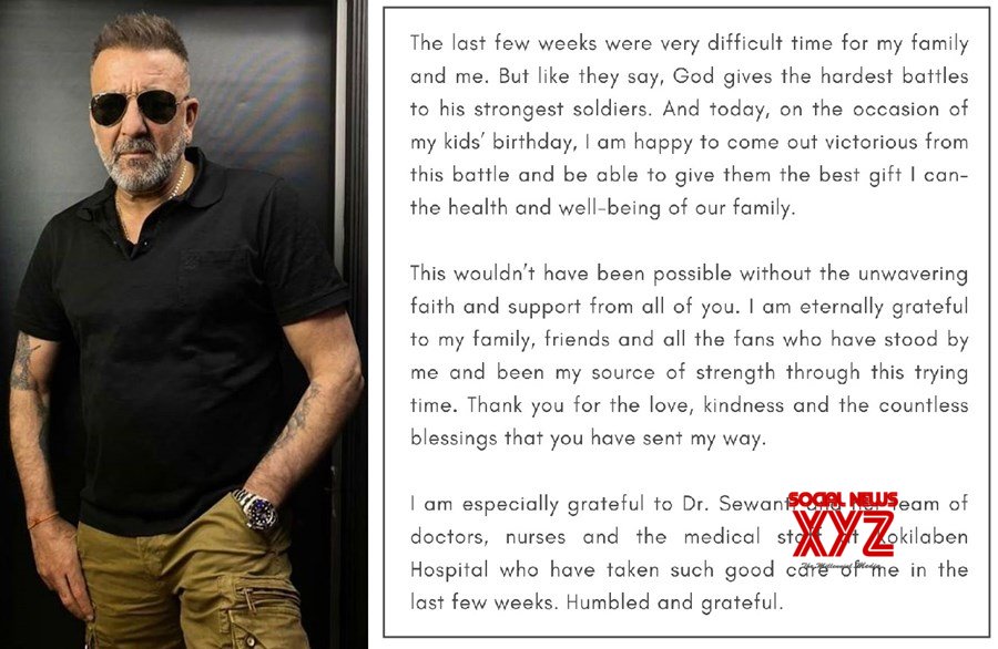 Sanjay Dutt Is Cancer Free, Issues A Statement On His Twin’s Birthday Sanjay Dutt Is Cancer Free, Issues A Statement On His Twin’s Birthday