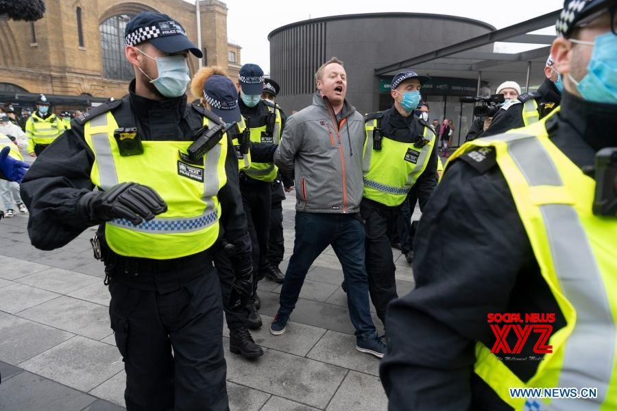 36 arrested in London for protesting against curbs 36 arrested in London for protesting against curbs