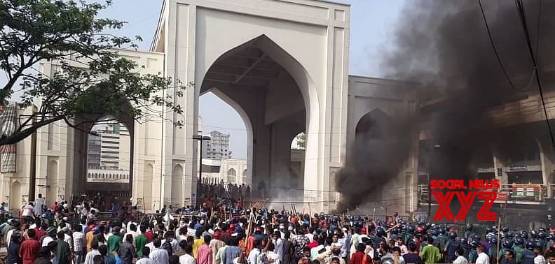 Radicals protest Modi visit, mosque area in Dhaka turns battleground Radicals protest Modi visit, mosque area in Dhaka turns battleground