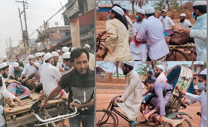 Radical Islamists clash with cops in B'desh amid Modi visit Radical Islamists clash with cops in B'desh amid Modi visit