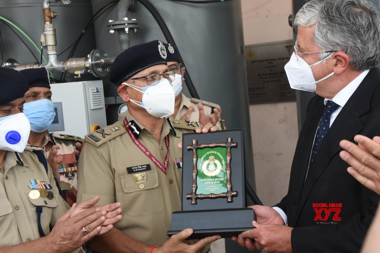 Italian envoy switches on oxygen plant at ITBP hospital in Greater Noida Italian envoy switches on oxygen plant at ITBP hospital in Greater Noida