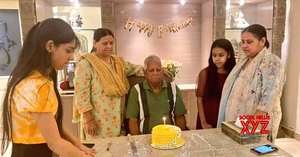 Lalu celebrates 74th birthday in Delhi, daughter Misa shares photo Lalu celebrates 74th birthday in Delhi, daughter Misa shares photo