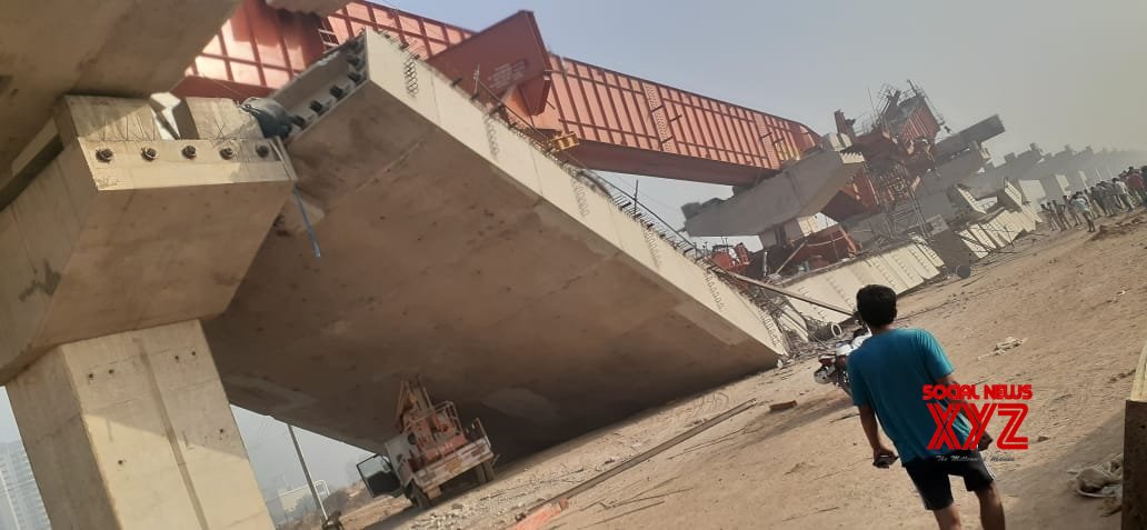 Portion of under-construction flyover crashes in Mumbai, 14 injured Portion of under-construction flyover crashes in Mumbai, 14 injured