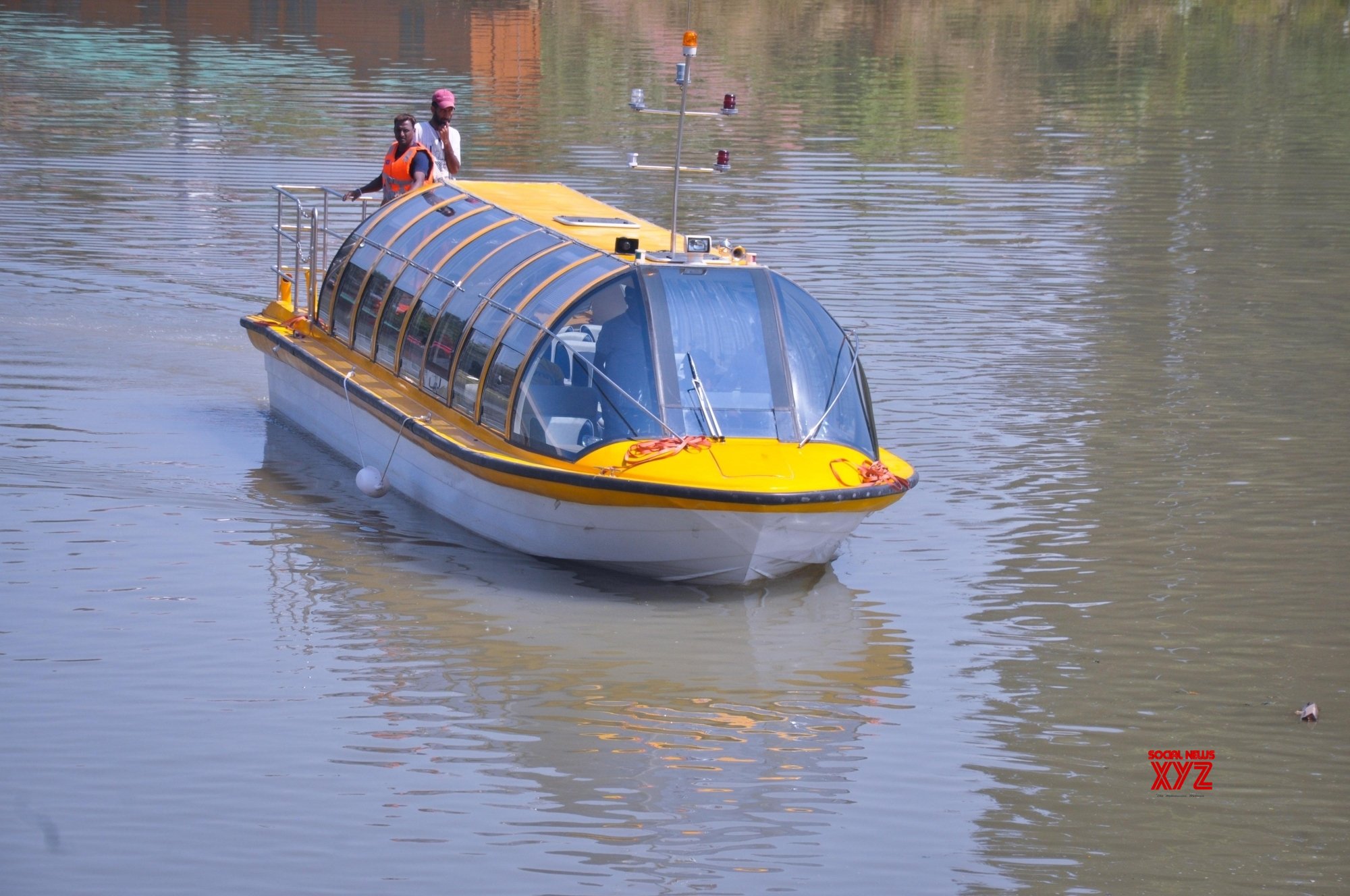 Srinagar city gets its 1st bus boat to revive water transport Srinagar city gets its 1st bus boat to revive water transport