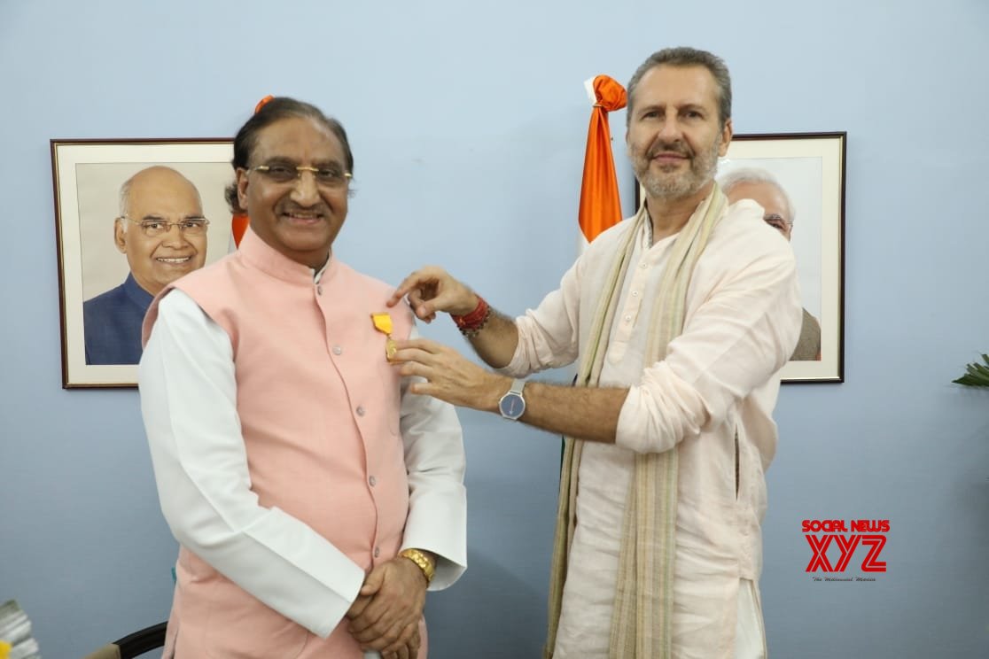 Nishank receives 'Maharishi Inter National Invincible Gold Medal' Nishank receives 'Maharishi Inter National Invincible Gold Medal'