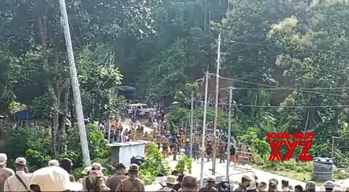 Tension in Assam-Mizoram border, security forces on alert Tension in Assam-Mizoram border, security forces on alert