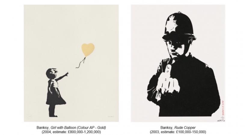 Banksy's 'Girl With Balloon' heads to auction Banksy's 'Girl With Balloon' heads to auction