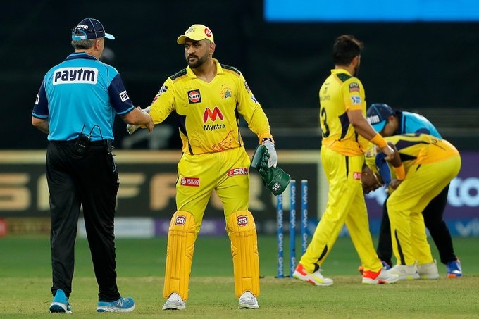 CSK beat Mumbai in first match of UAE leg CSK beat Mumbai in first match of UAE leg