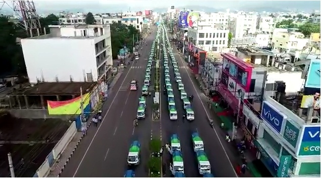 Andhra CM flags off 2,600 garbage vans to mark Gandhi Jayanti Andhra CM flags off 2,600 garbage vans to mark Gandhi Jayanti
