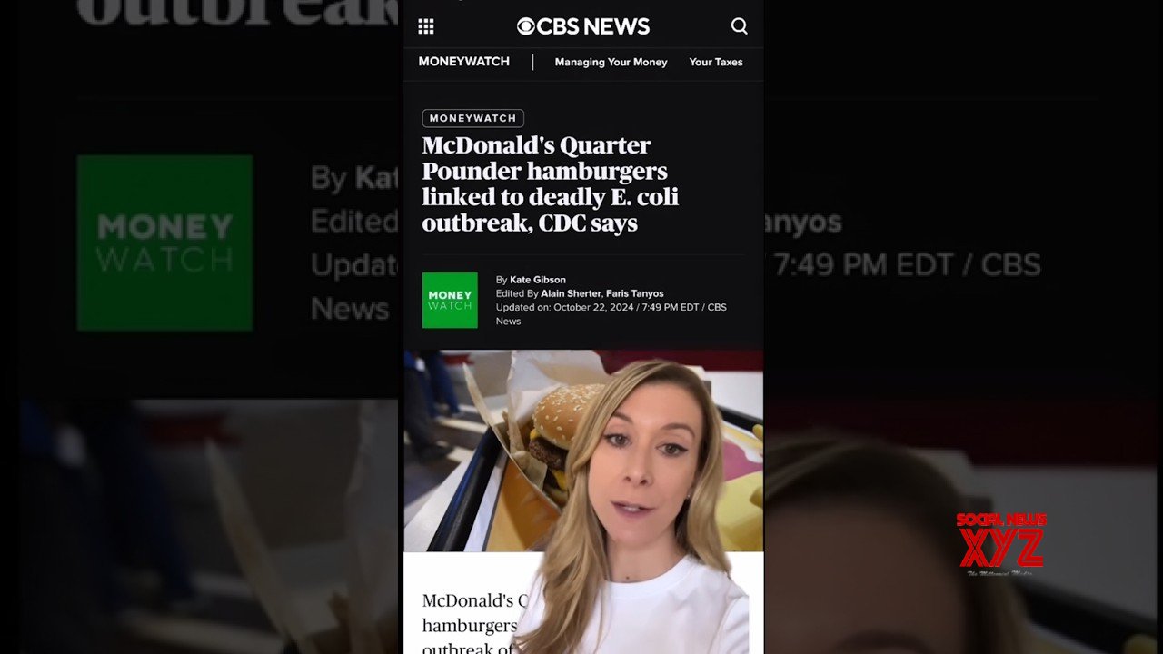 McDonald’s Quarter Pounder hamburgers linked to deadly E. coli outbreak, CDC says #shorts (Video)