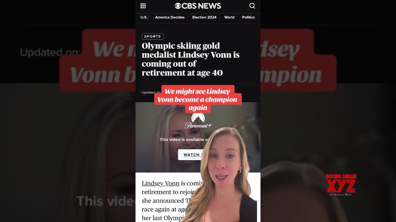Lindsey Vonn coming out of retirement at age 40 #shorts (Video)