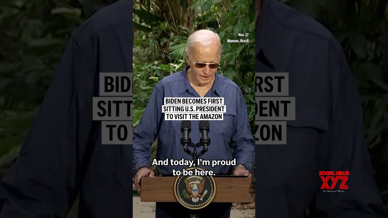 Biden becomes first sitting U.S. president to visit the Amazon rainforest (Video)