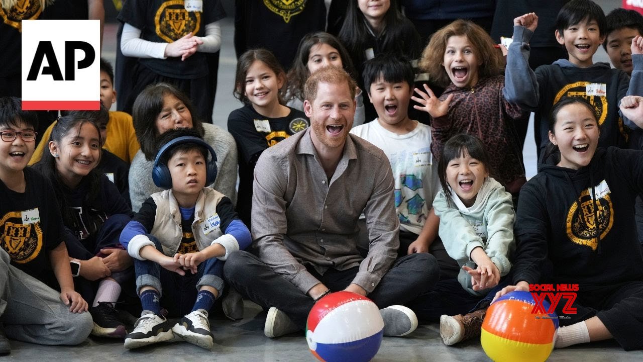 Prince Harry visits students while promoting Invictus Games in Canada (Video)