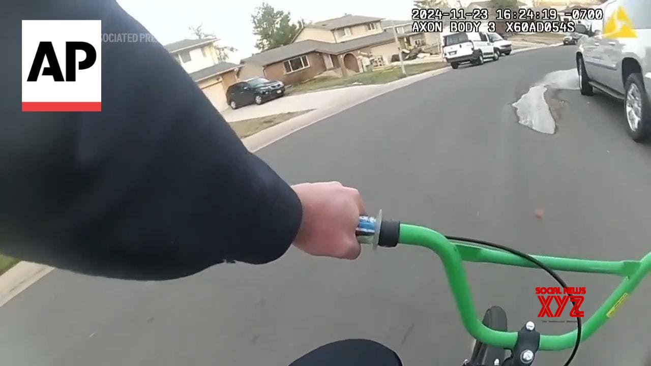 Body-cam video shows officer using child’s bicycle to chase down suspect (Video)
