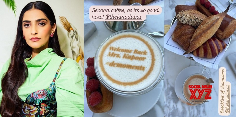Sonam Kapoor’s ‘breakfast of champions’ include coffee and croissants