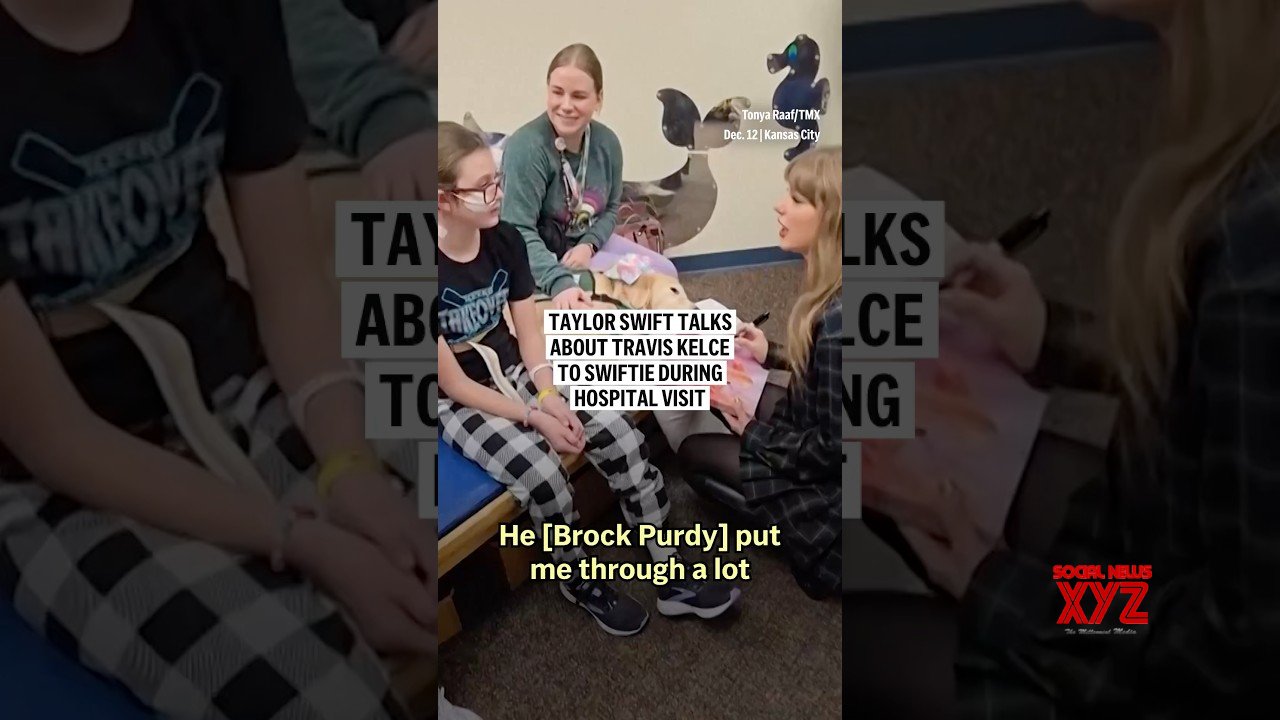 Taylor Swift talks about Travis Kelce to Swiftie during hospital visit (Video)
