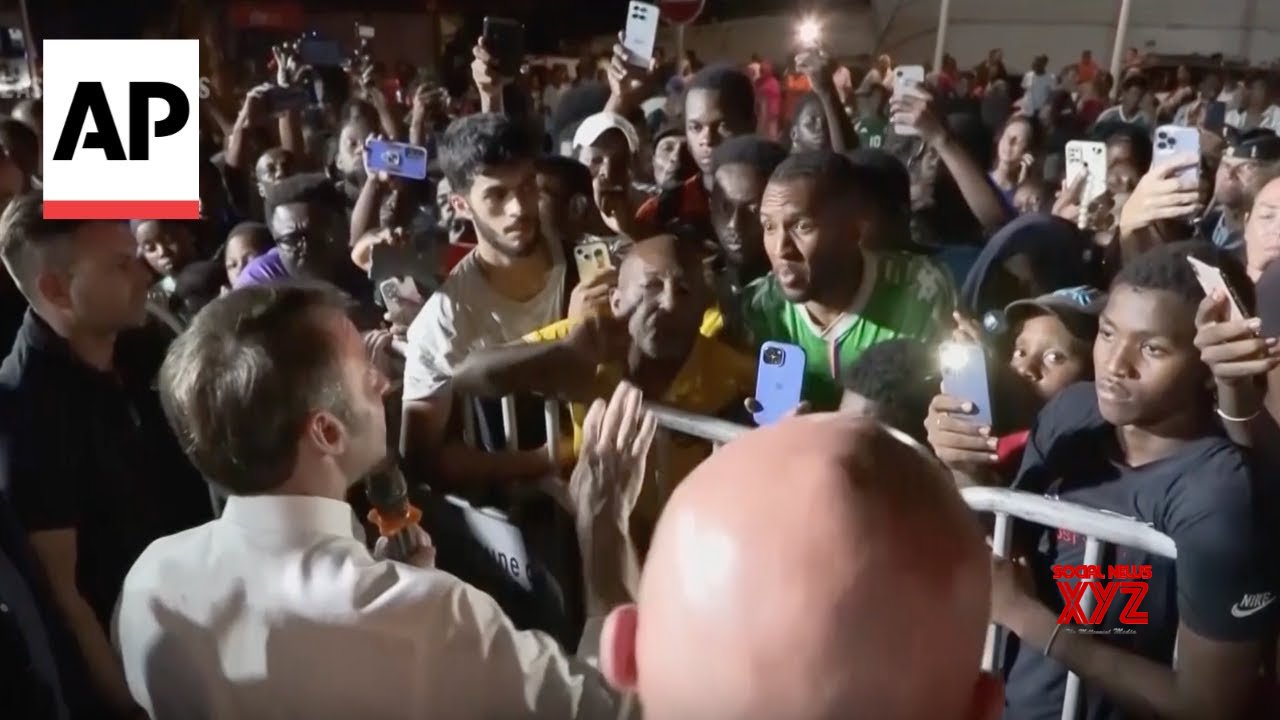 Macron met with boos over Cyclone Chido response during visit to Mayotte (Video)