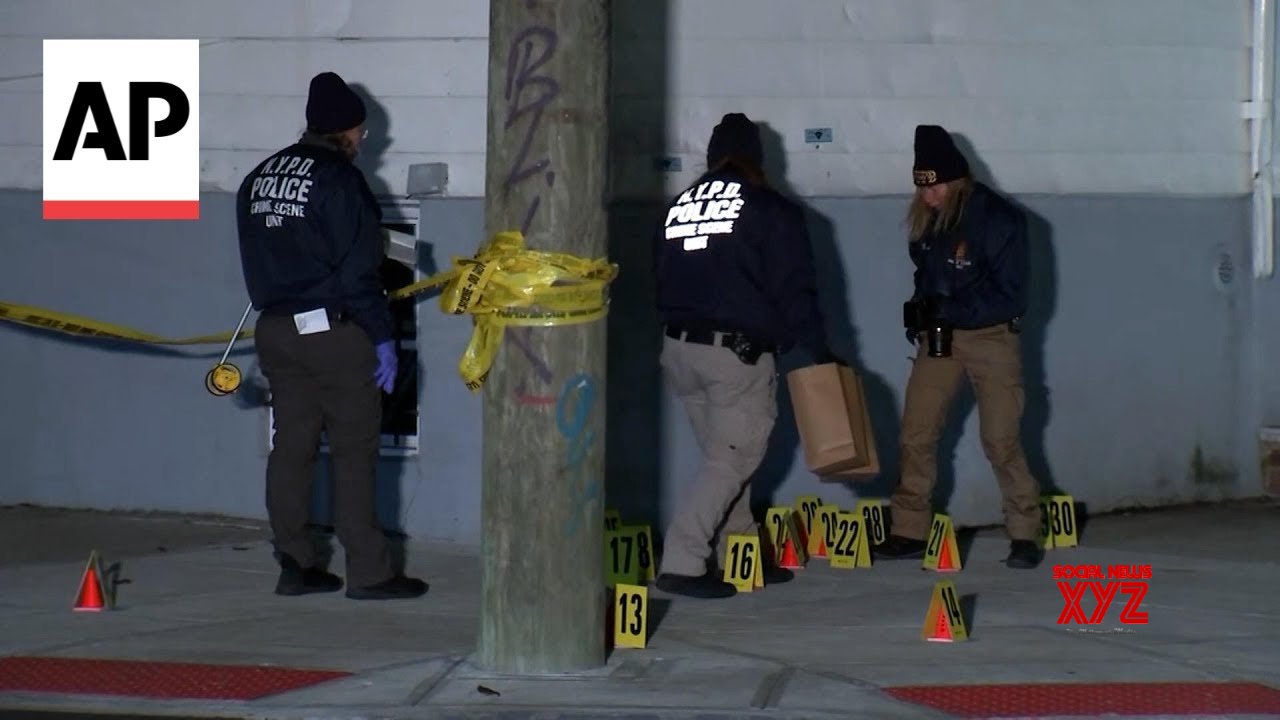 Investigators comb scene after 10 people wounded in Queens, New York, shooting (Video)