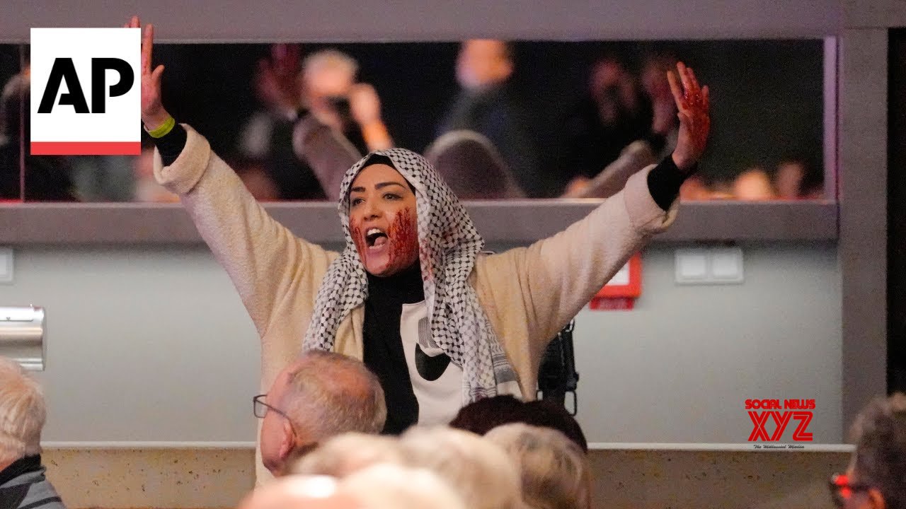 Protester disrupts German Chancellor Scholz’s event, shouts ‘Free Palestine’ (Video)