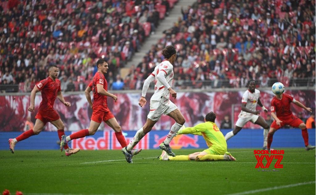 Poulsen’s stoppage-time equaliser delays Bayern’s title celebration as Leipzig rescue 3-3 draw Poulsen’s stoppage-time equaliser delays Bayern’s title celebration as Leipzig rescue 3-3 draw