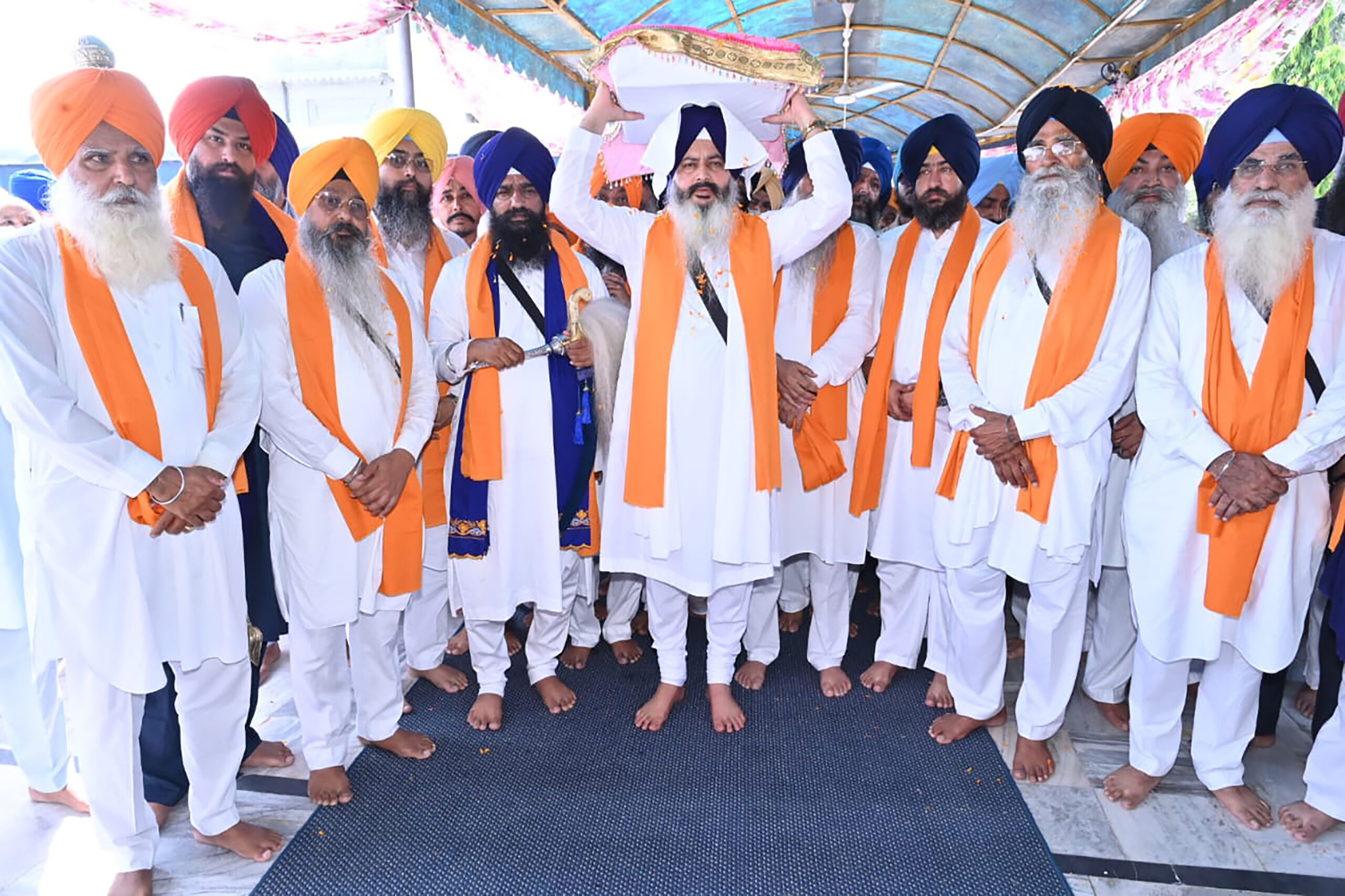 Patiala: The Miri Piri Khalsa March proceeds from Gurdwara Sahib Patshahi Nauvin, Karhali, towards Gurdwara Dukh Nivaran Sahib in Patiala on Saturday, August 29, 2026. (Photos: IANS)