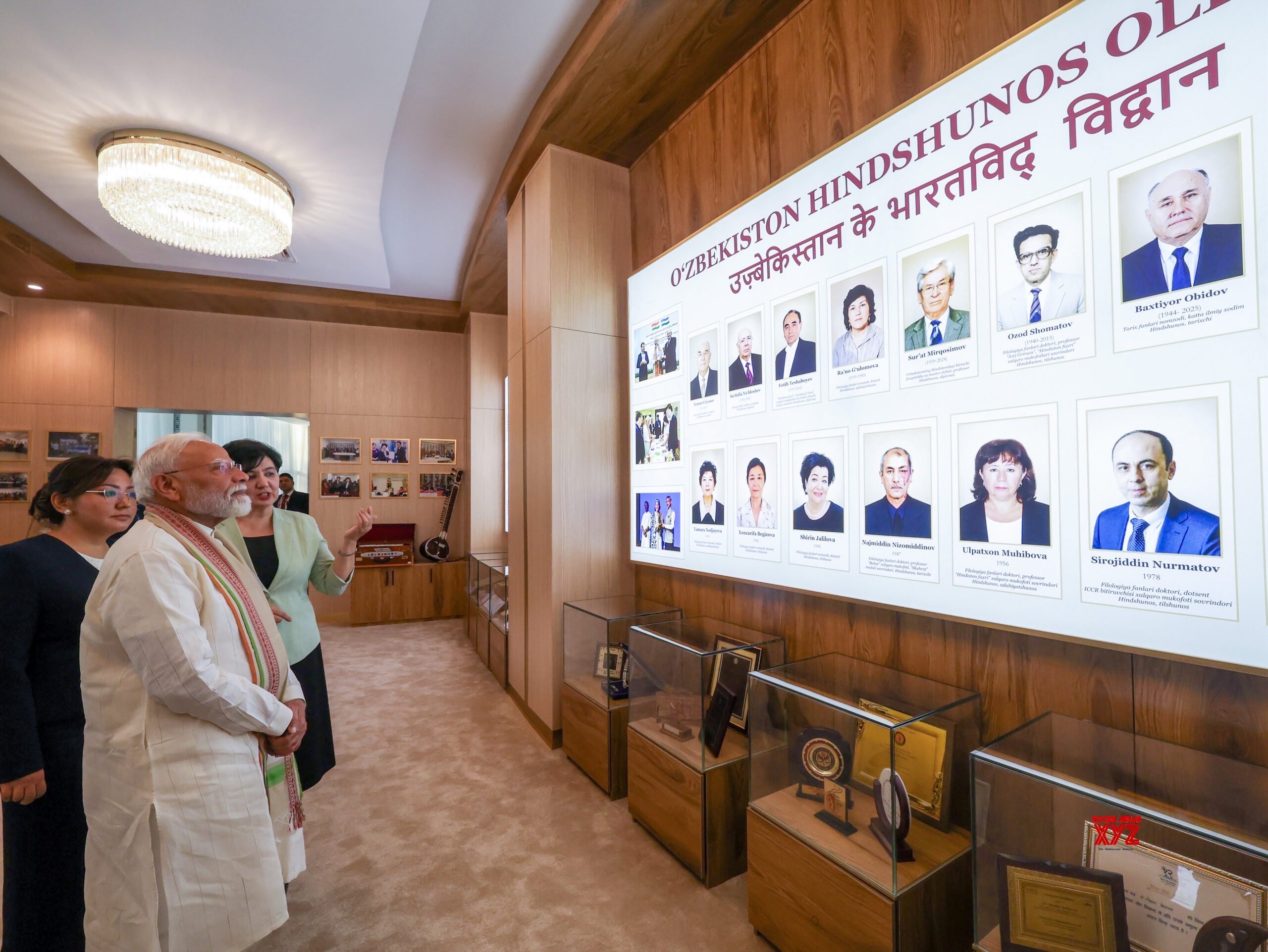 Tashkent: Prime Minister Narendra Modi visits the Mahatma Gandhi Centre in Tashkent, Uzbekistan. (Photo: IANS/PMO)