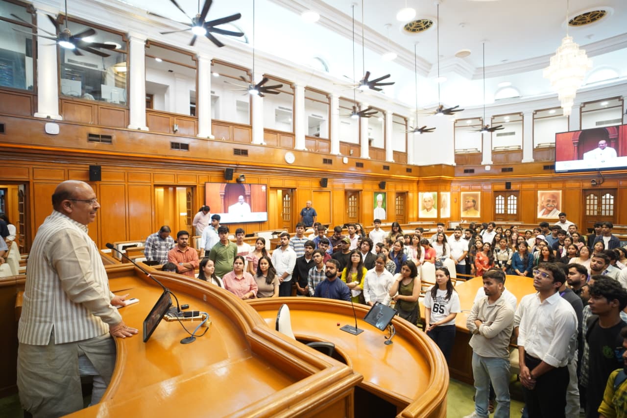 Delhi Assembly Speaker Vijender Gupta invites youth to join politics Delhi Assembly Speaker Vijender Gupta invites youth to join politics