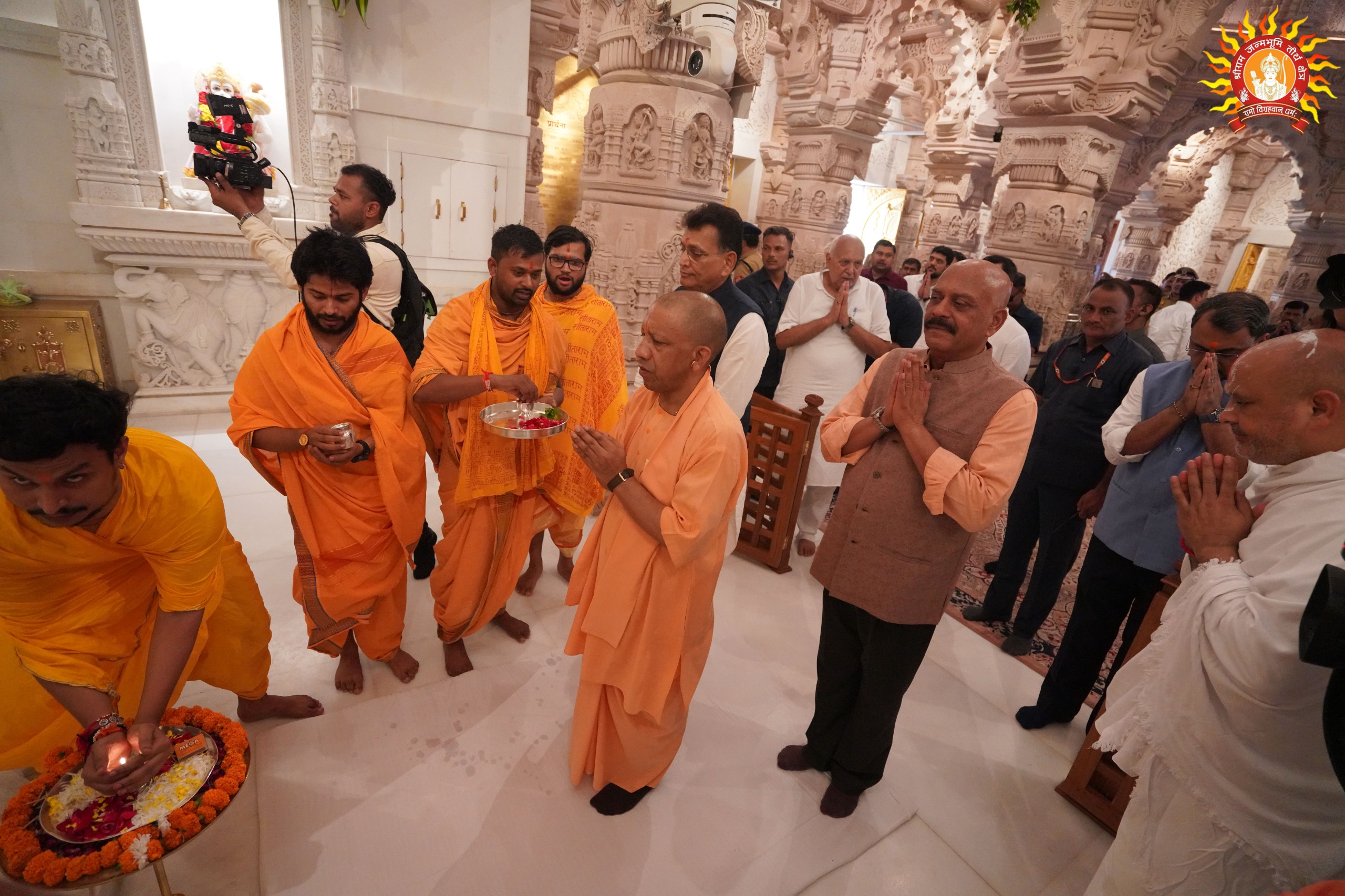 UP CM Yogi Adityanath meets Ram Temple Trust CEO during Ayodhya visit UP CM Yogi Adityanath meets Ram Temple Trust CEO during Ayodhya visit