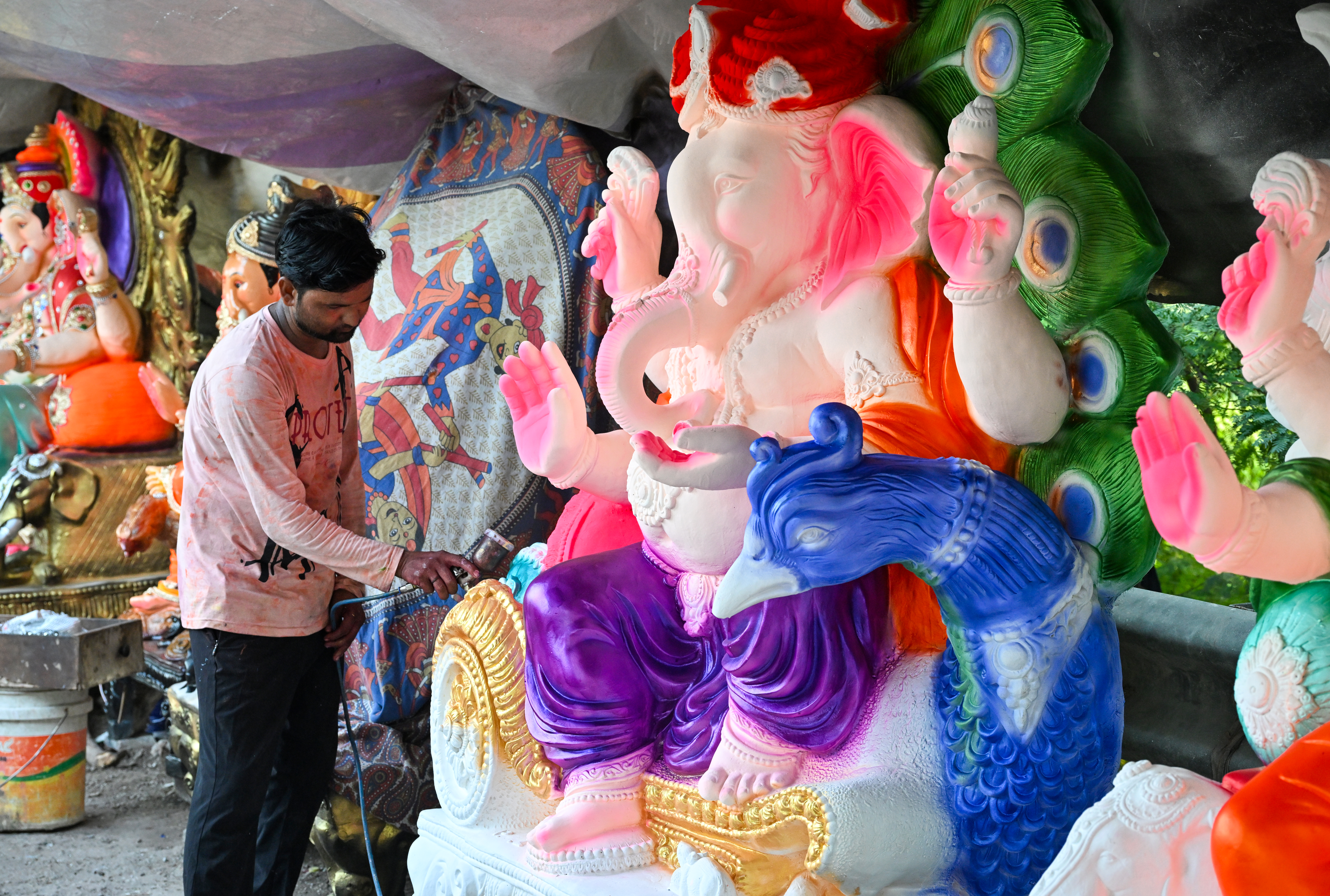New Delhi: Preparations underway for Ganesh Chaturthi #Gallery New Delhi: Preparations underway for Ganesh Chaturthi #Gallery