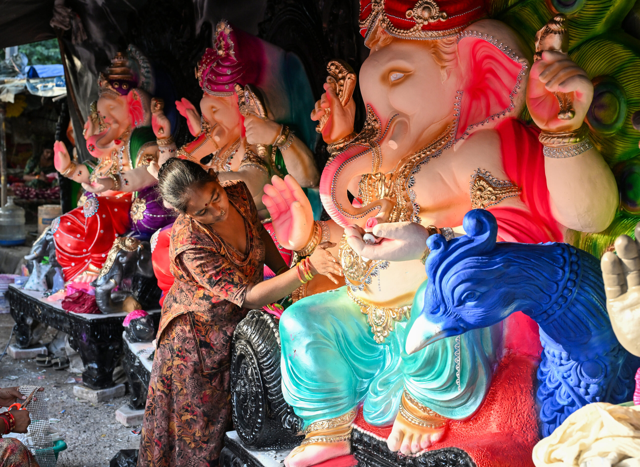 New Delhi: Preparations underway for Ganesh Chaturthi #Gallery New Delhi: Preparations underway for Ganesh Chaturthi #Gallery