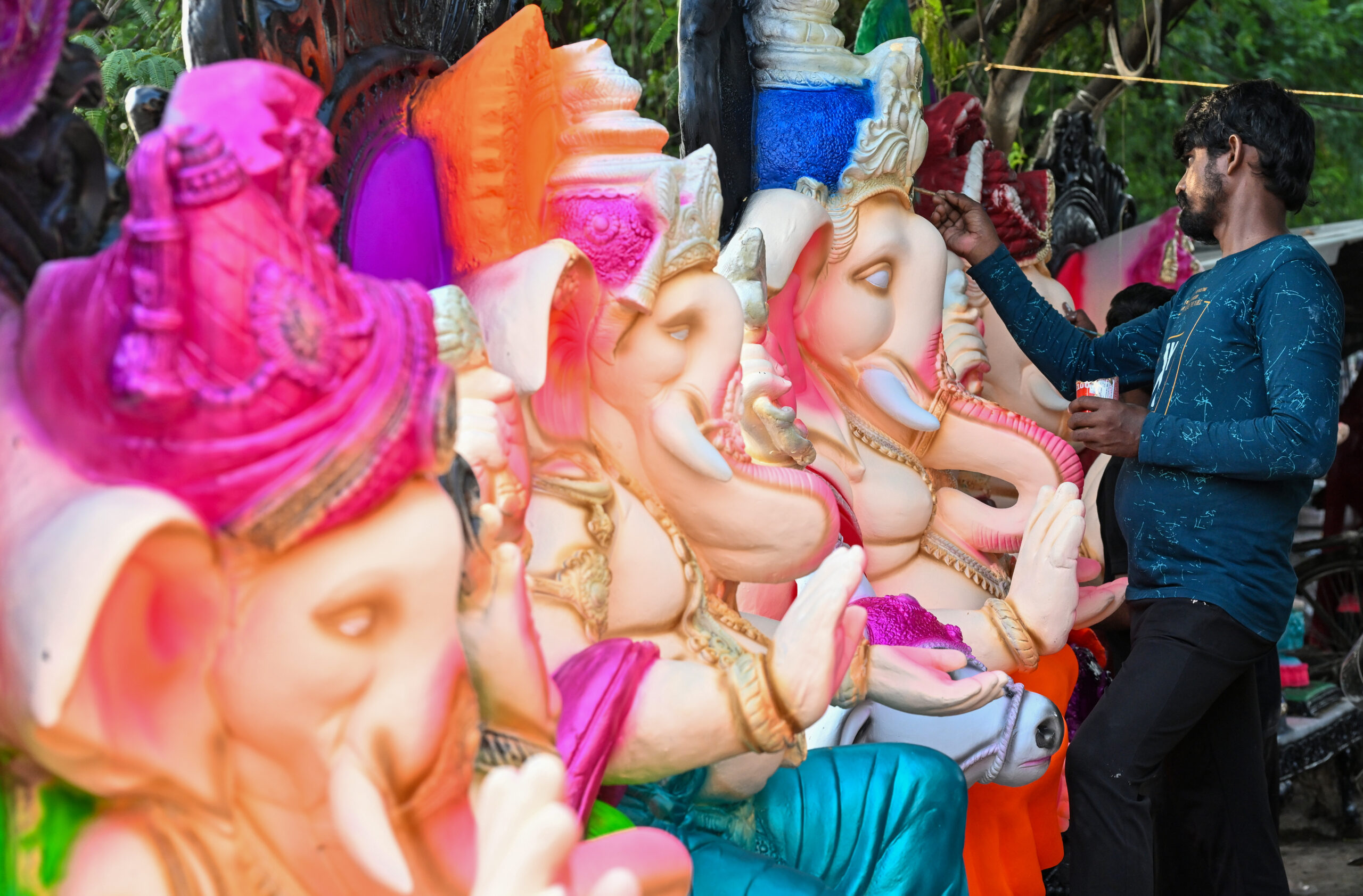 New Delhi: Preparations underway for Ganesh Chaturthi #Gallery New Delhi: Preparations underway for Ganesh Chaturthi #Gallery