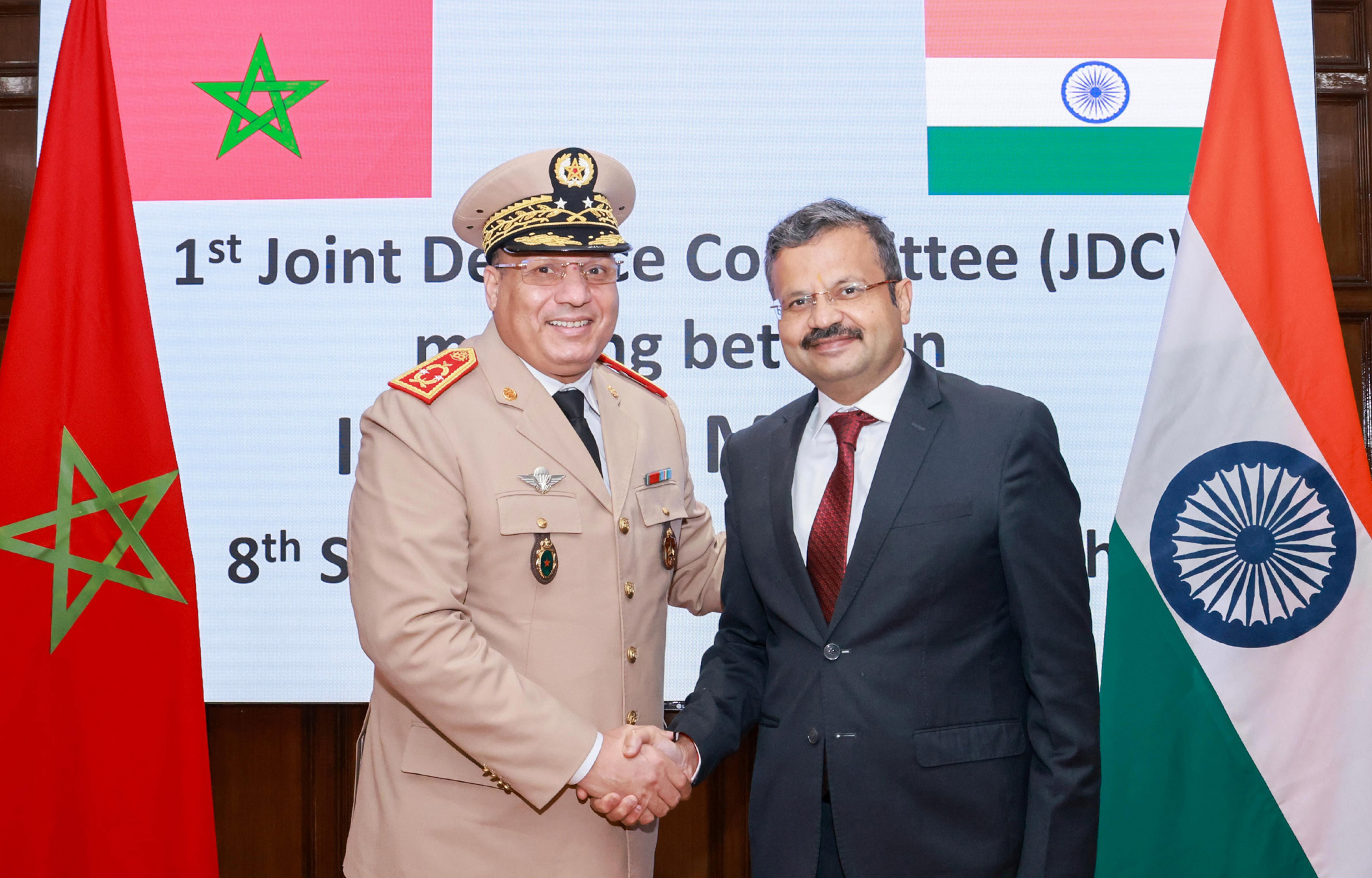 New Delhi: India Morocco Joint Defence Committee Meeting #Gallery New Delhi: India Morocco Joint Defence Committee Meeting #Gallery
