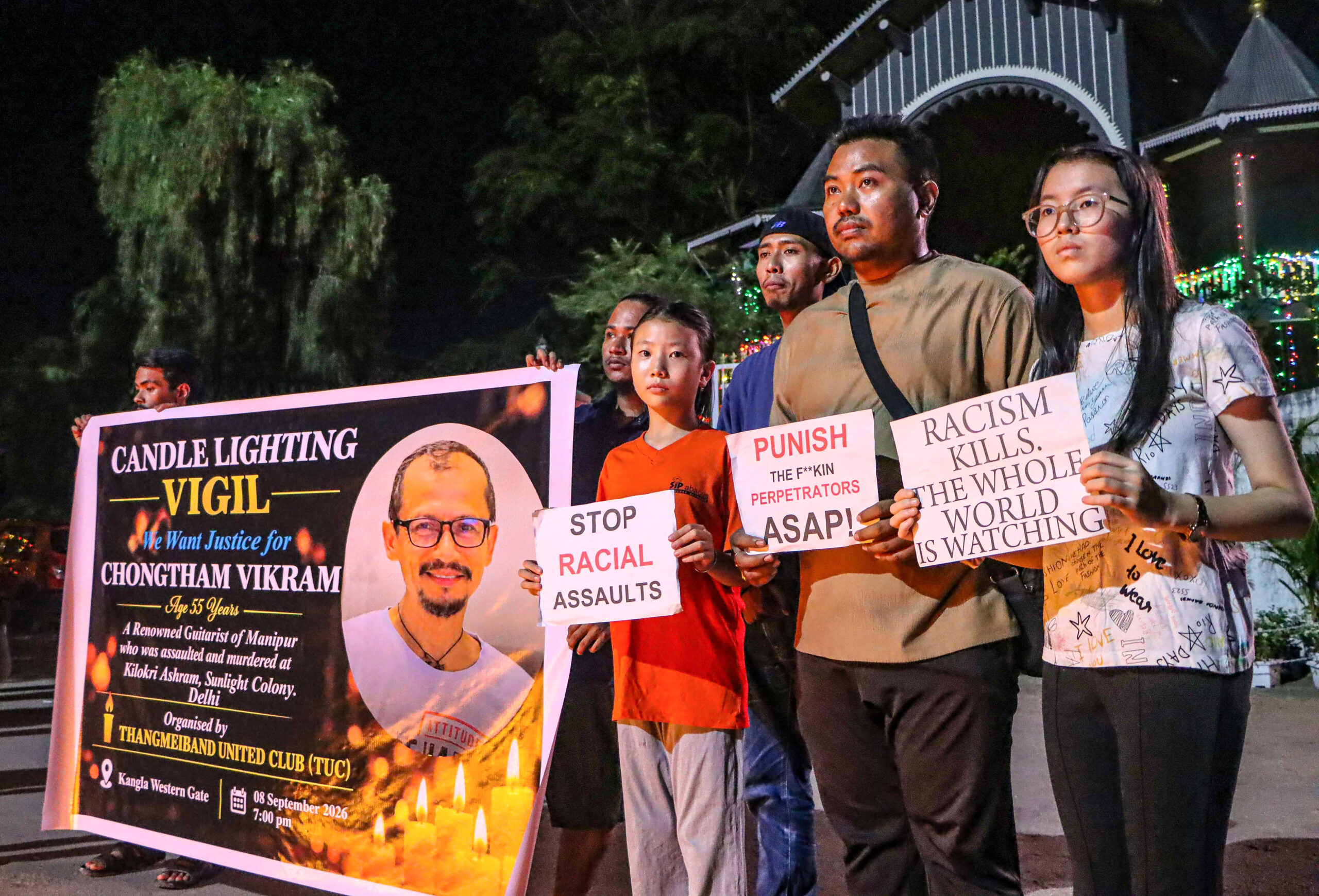 Imphal: Candlelight Vigil Against Killing of Chongtham Vikram Singh #Gallery Imphal: Candlelight Vigil Against Killing of Chongtham Vikram Singh #Gallery