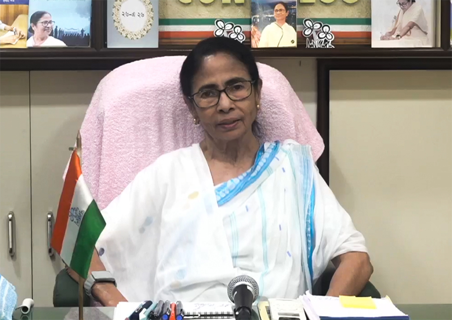 Kolkata: Trinamool Congress (TMC) chief and former West Bengal Chief Minister Mamata Banerjee speaks during a video message in Kolkata on Tuesday, August 4, 2026. (Photo: IANS)