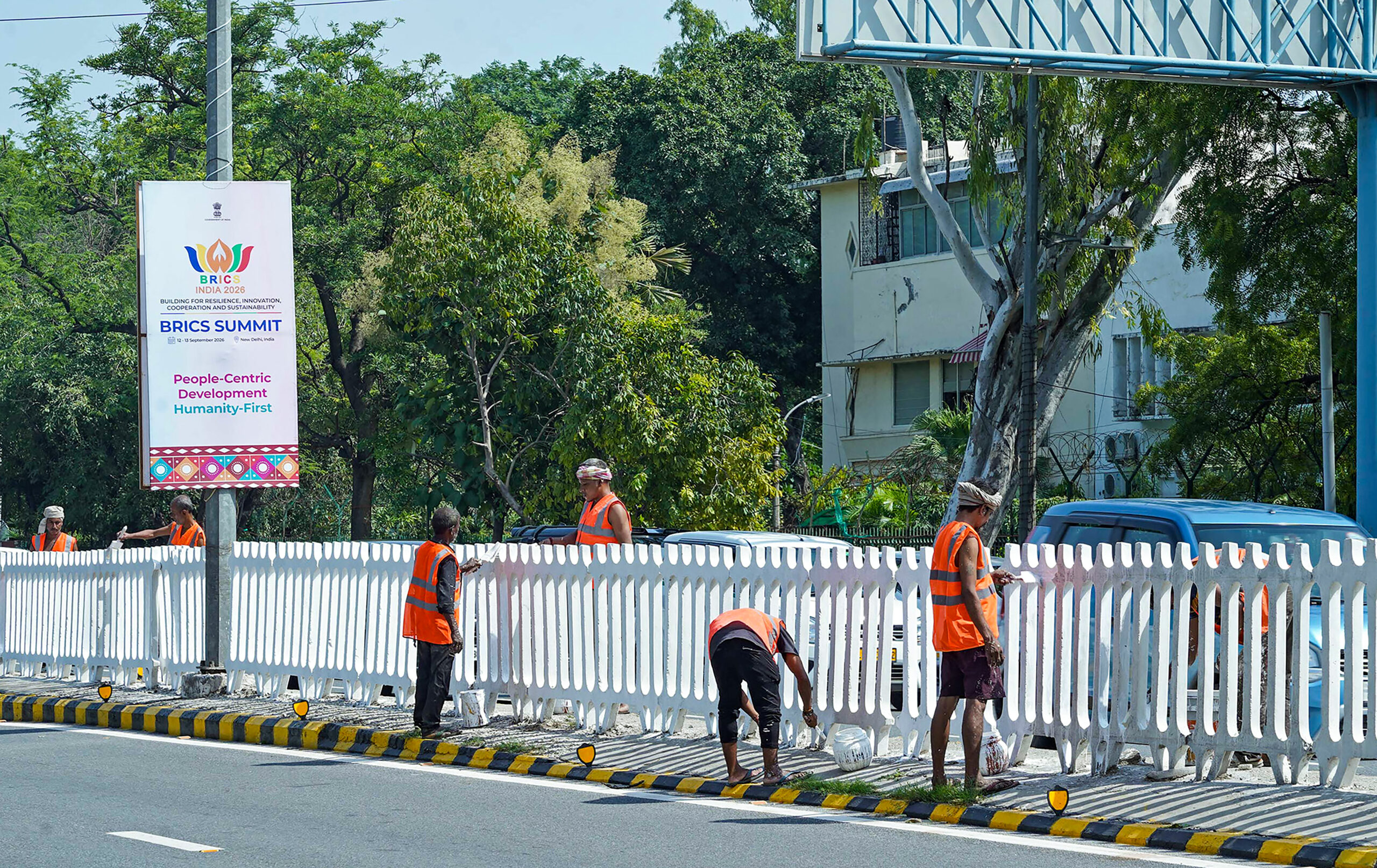 New Delhi: BRICS Summit preparations underway #Gallery New Delhi: BRICS Summit preparations underway #Gallery