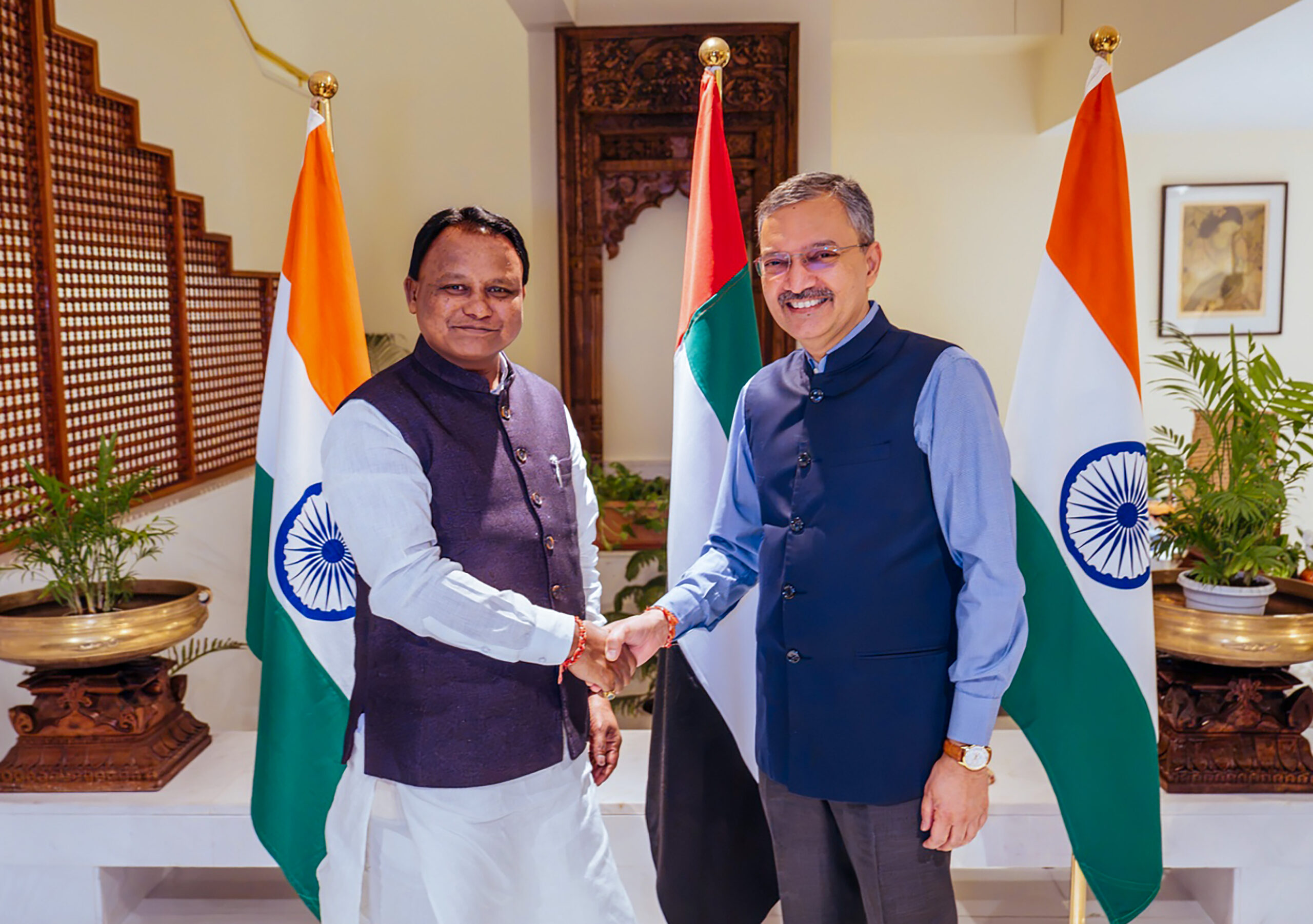 Abu Dhabi: Odisha CM Mohan Charan Majhi Arrives in UAE #Gallery Abu Dhabi: Odisha CM Mohan Charan Majhi Arrives in UAE #Gallery