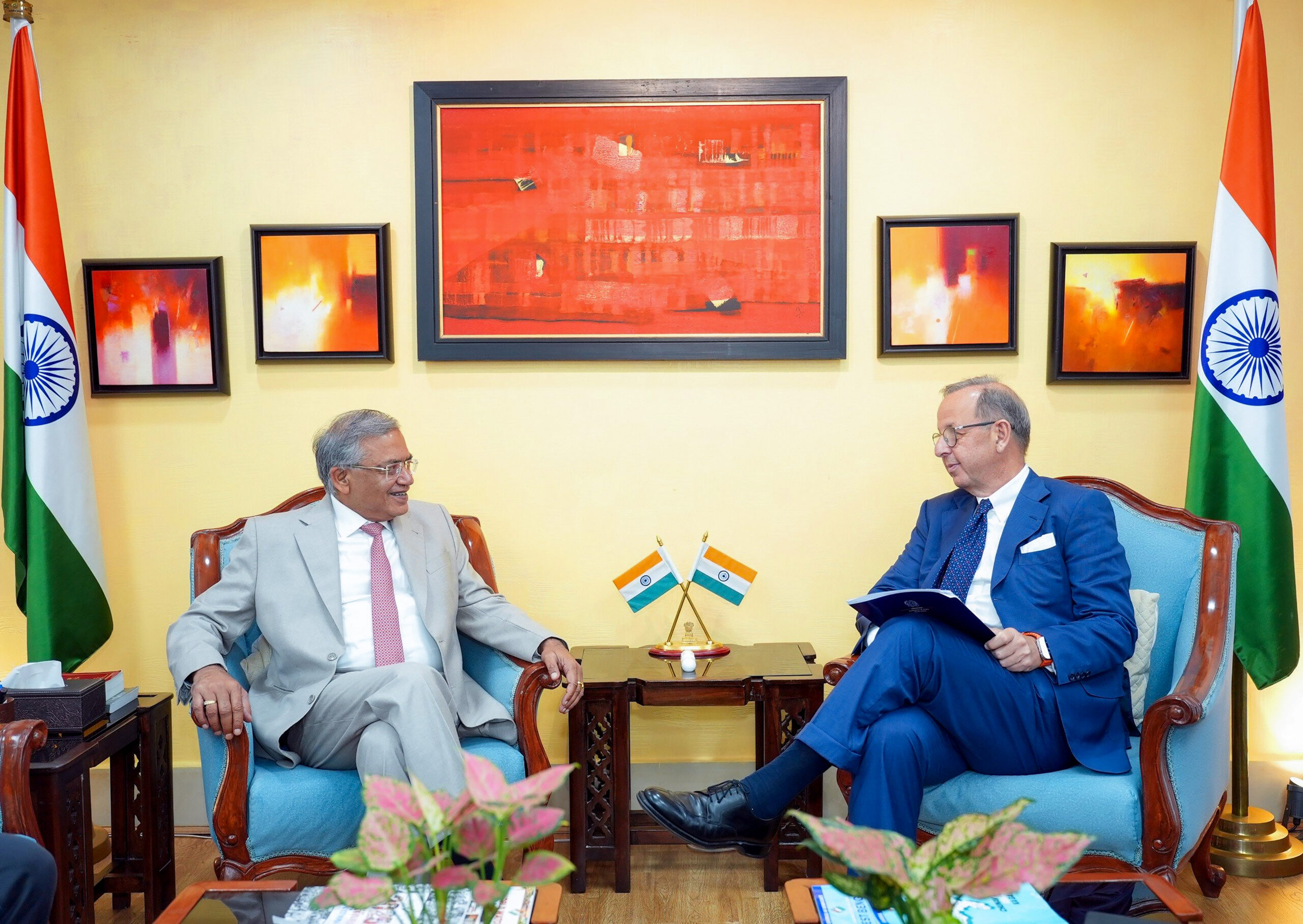 New Delhi: CEC Gyanesh Kumar Meets Italian Ambassador #Gallery New Delhi: CEC Gyanesh Kumar Meets Italian Ambassador #Gallery