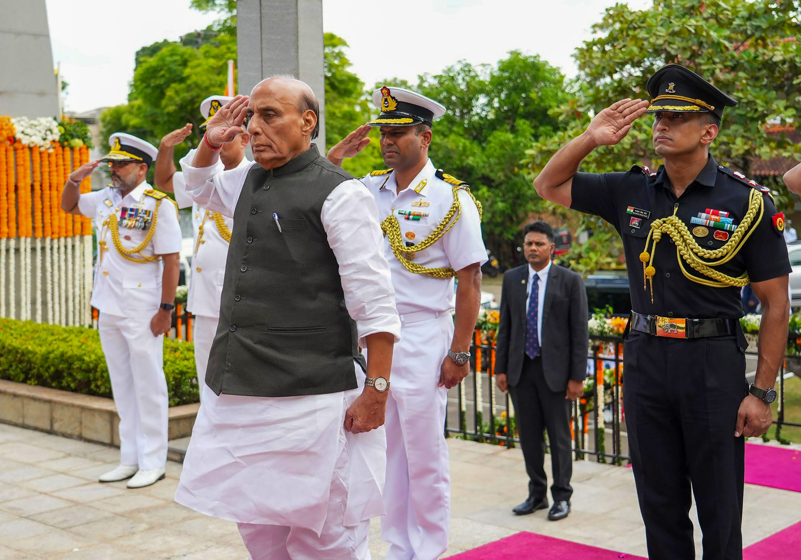Colombo: Rajnath Singh pays tribute to IPKF soldiers #Gallery Colombo: Rajnath Singh pays tribute to IPKF soldiers #Gallery