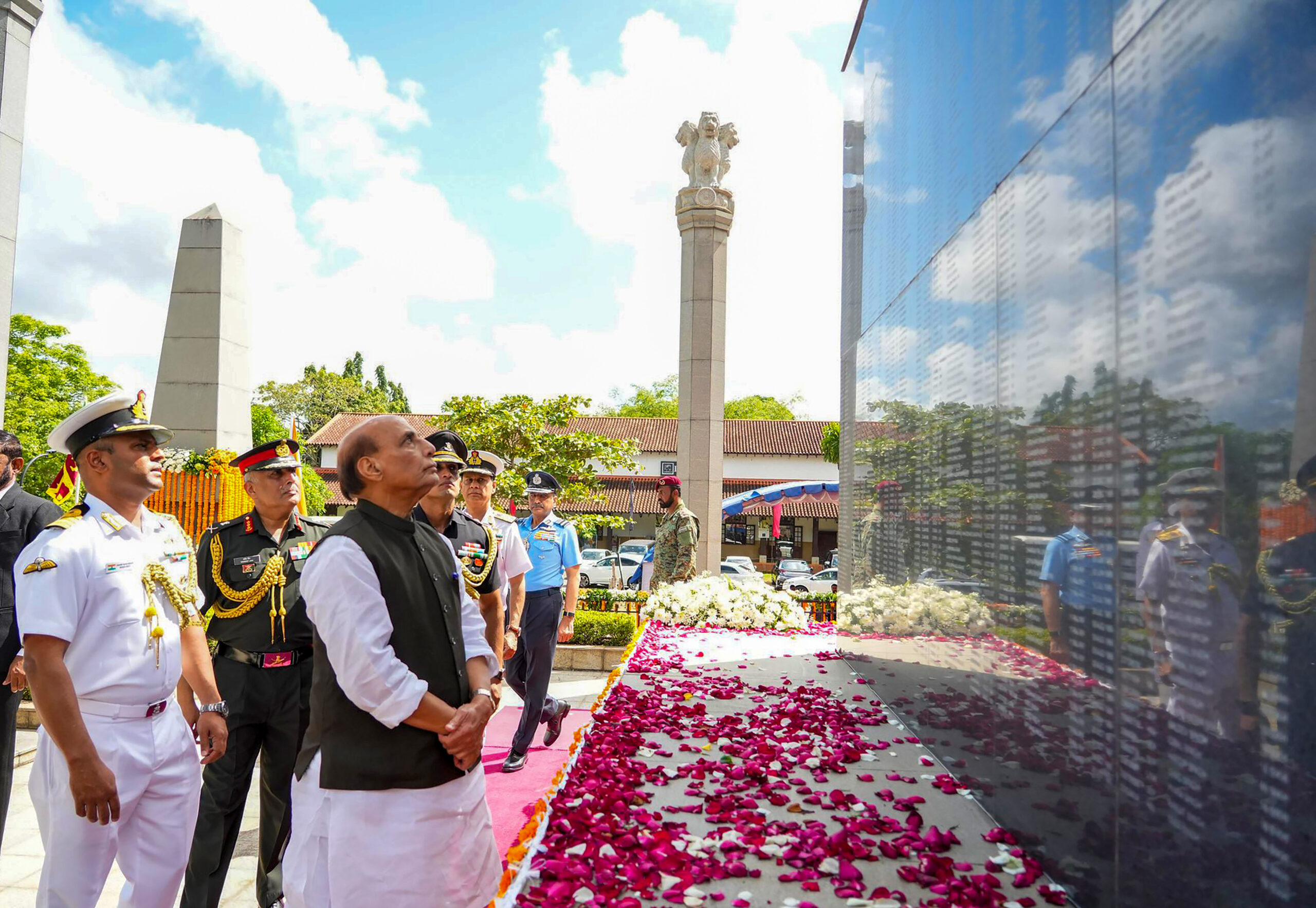 Colombo: Rajnath Singh pays tribute to IPKF soldiers #Gallery Colombo: Rajnath Singh pays tribute to IPKF soldiers #Gallery