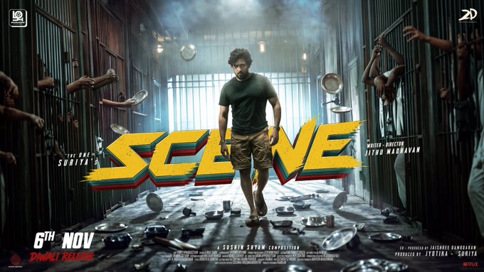 Suriya's film with Jithu Madhavan titled 'Scene'; Film to hit screens on November 6 Suriya's film with Jithu Madhavan titled 'Scene'; Film to hit screens on November 6
