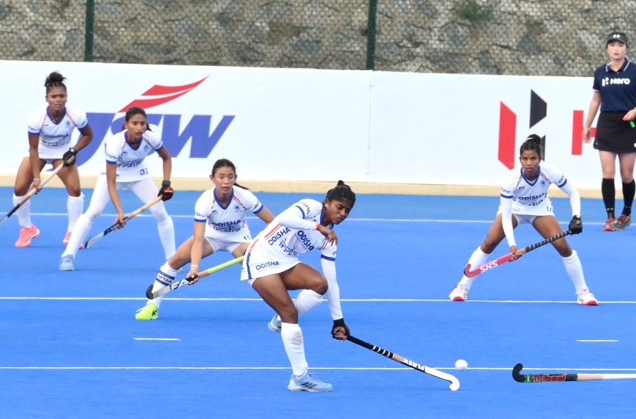 Jr Women's Asia Cup: India hold China to goalless draw, finish top of elite pool; set up quarter-final clash against Pakistan Jr Women's Asia Cup: India hold China to goalless draw, finish top of elite pool; set up quarter-final clash against Pakistan