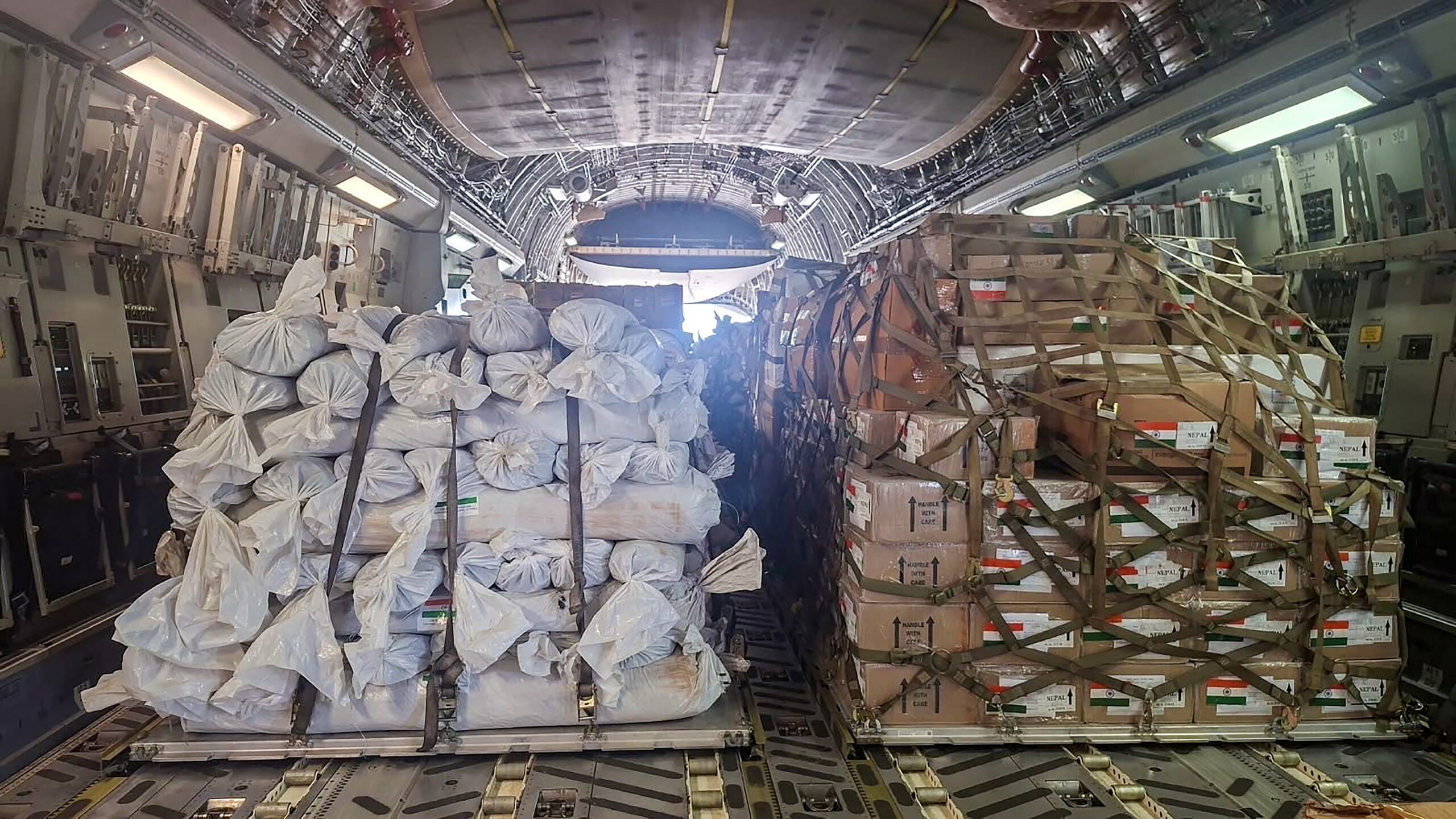 New Delhi: IAF aircraft carries relief supplies to Nepal #Gallery New Delhi: IAF aircraft carries relief supplies to Nepal #Gallery