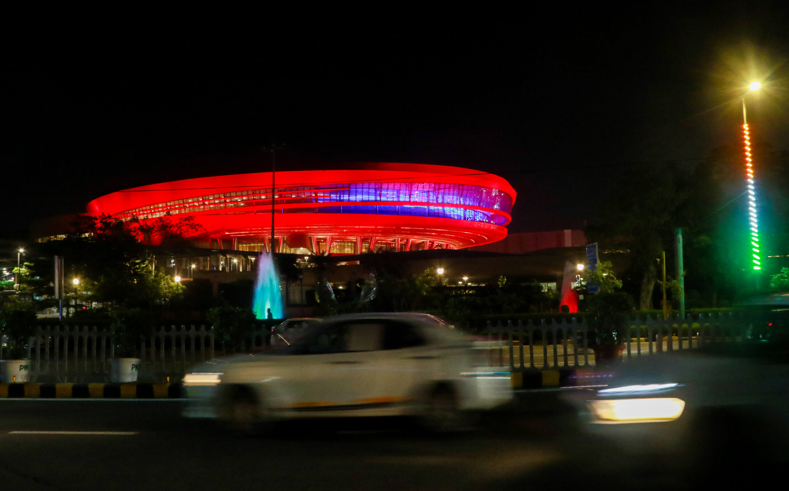 New Delhi: Bharat Mandapam Illuminated Ahead of BRICS Summit #Gallery New Delhi: Bharat Mandapam Illuminated Ahead of BRICS Summit #Gallery